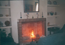 Salón-comedor con chimenea