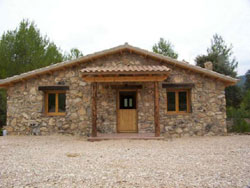 Exterior de una cabaña