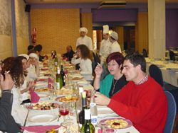 Cena en La Manchuela. Clic para ver a mayor tamaño